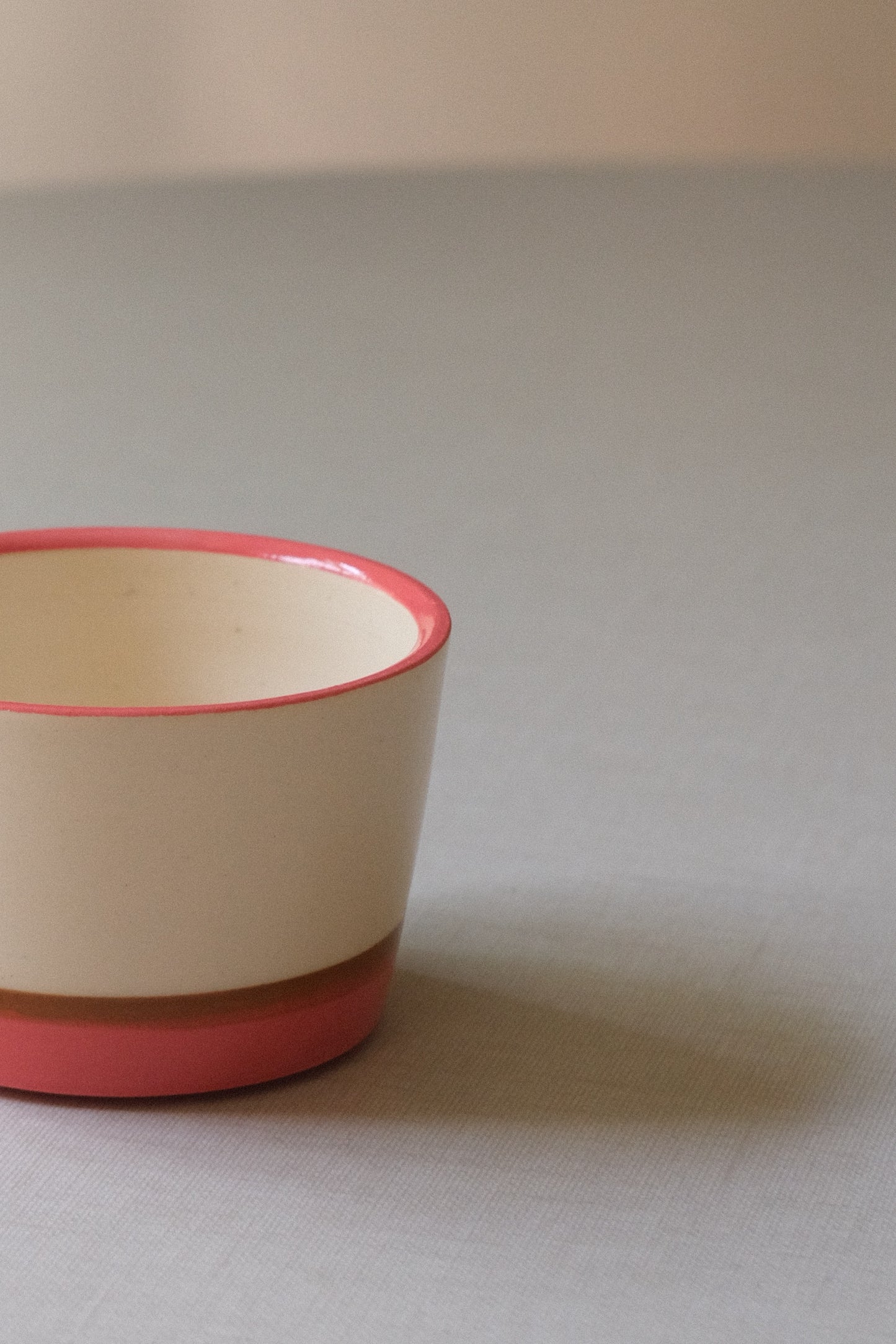 Short Pink Stripe Cups