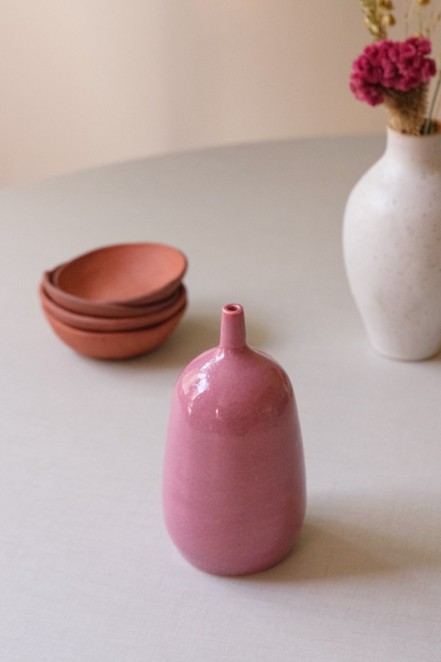 Pink Passion Bottle Vase