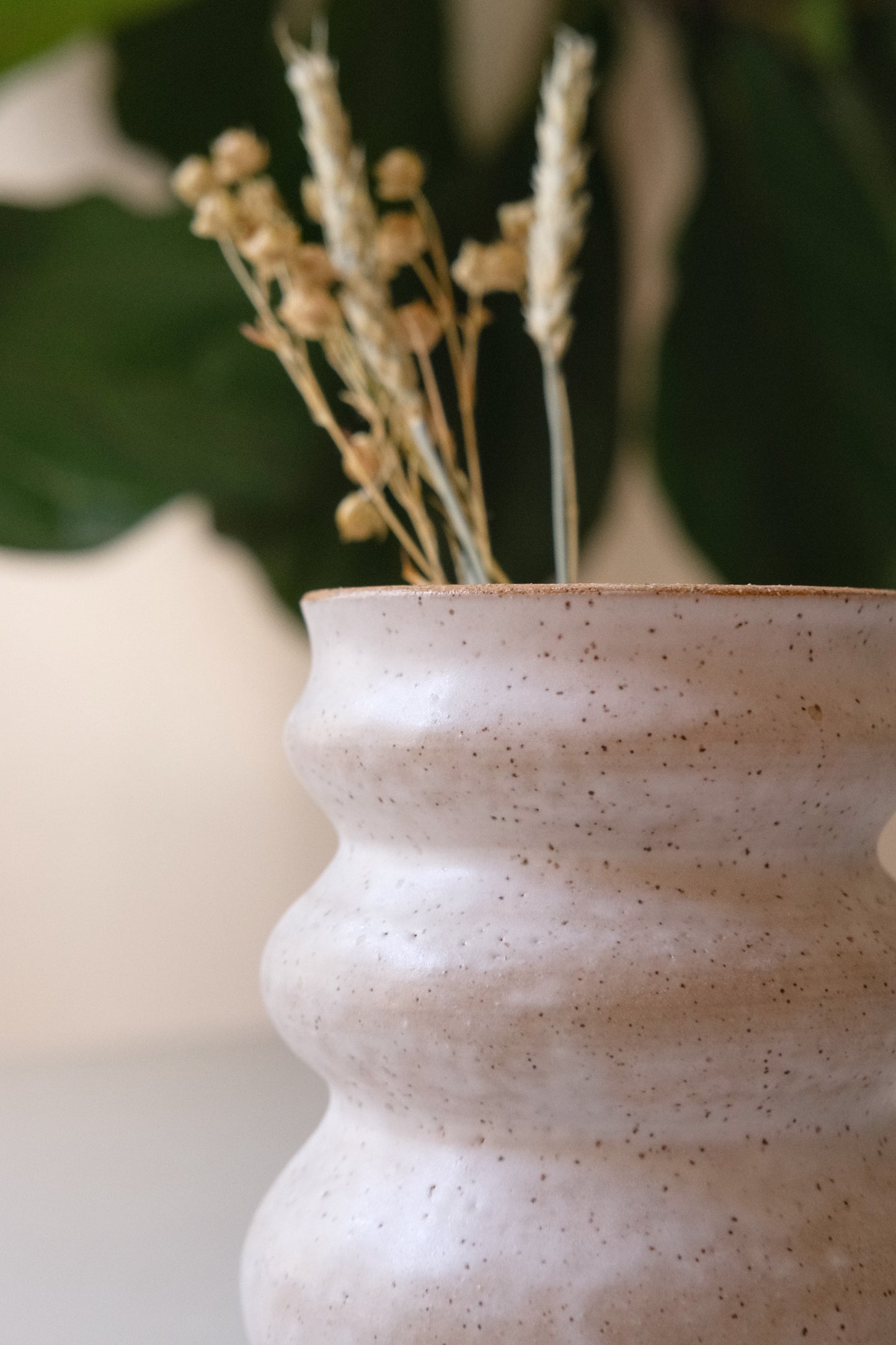 Curvy White Vase