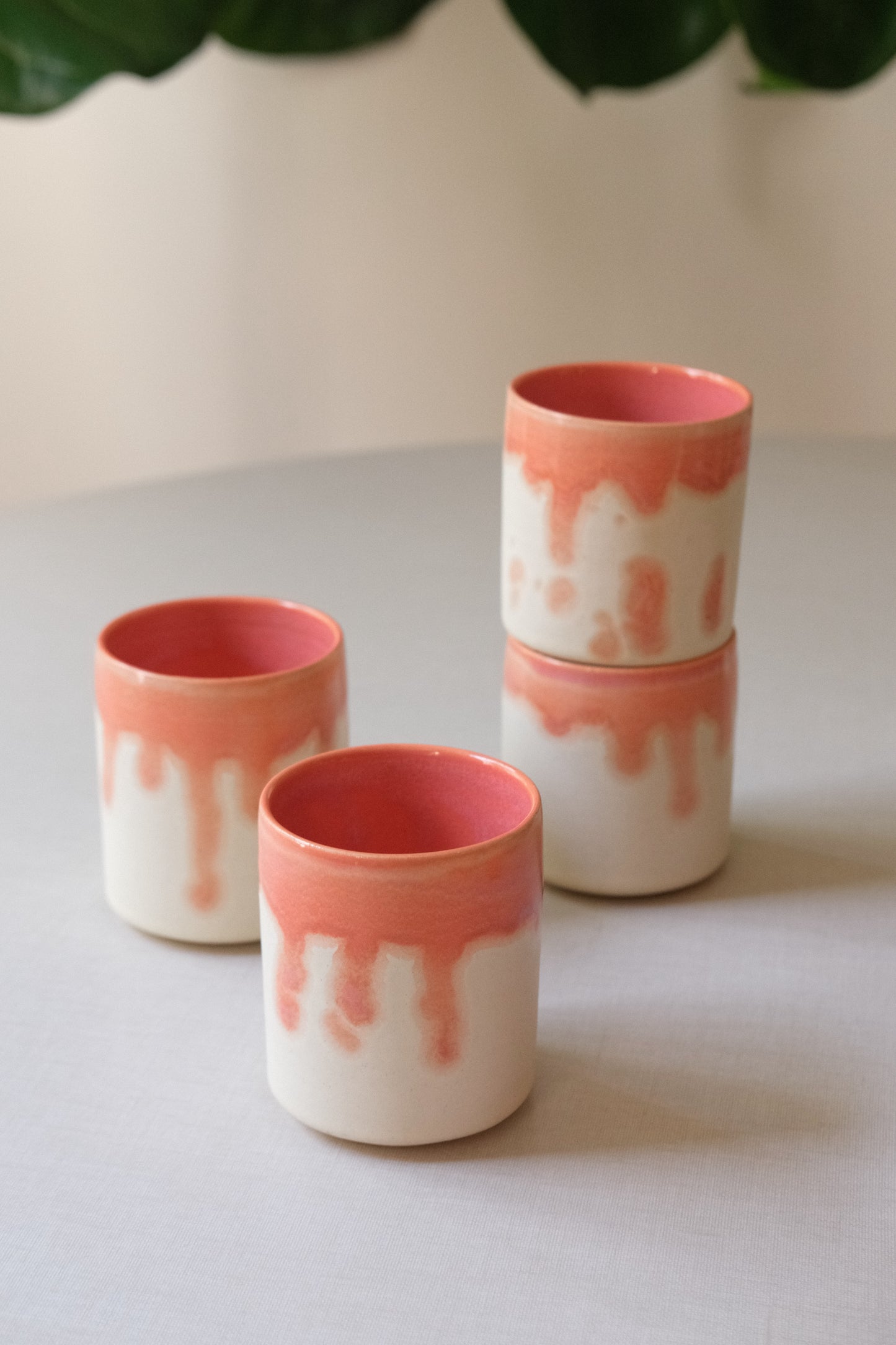 Pink Drip Cups