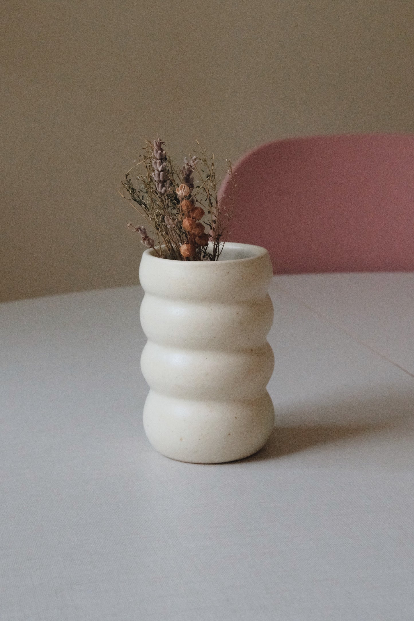 Creamy Bubble Vase