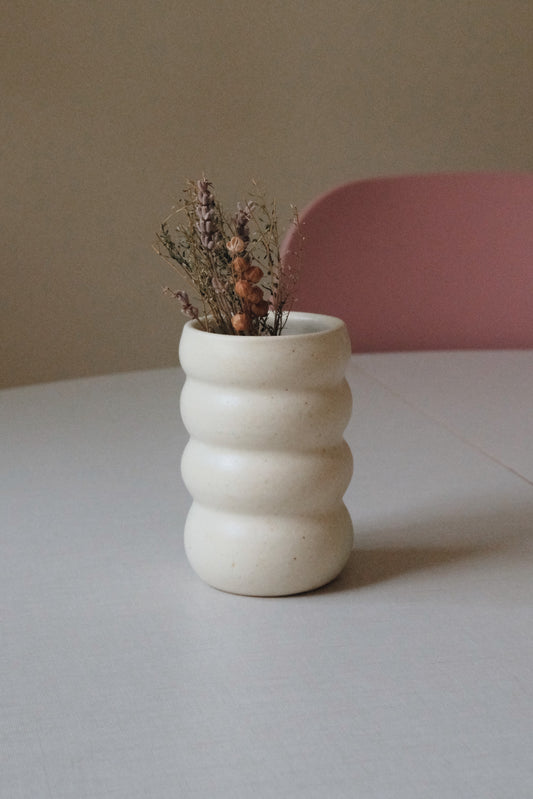 Creamy Bubble Vase