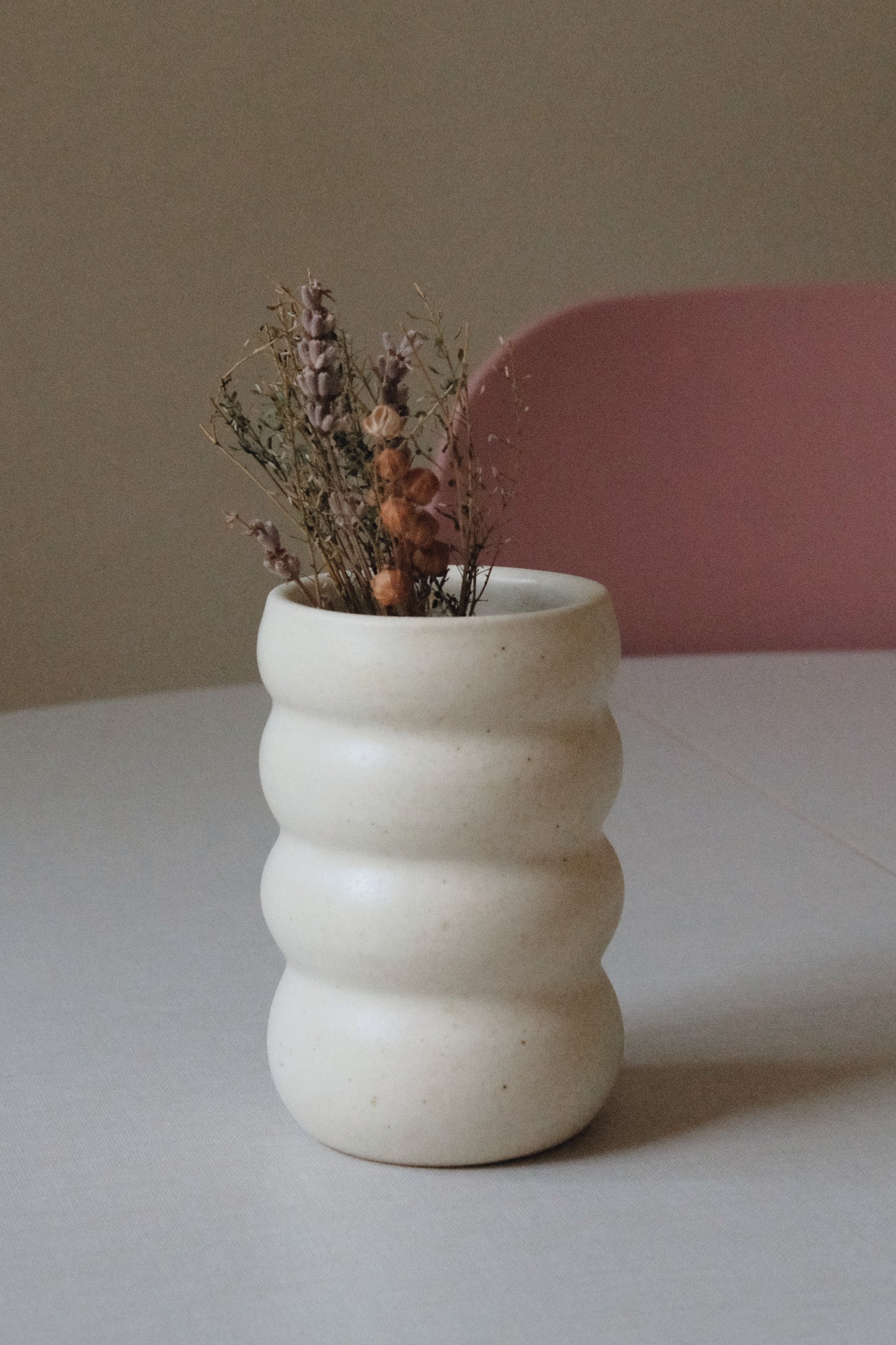 Creamy Bubble Vase