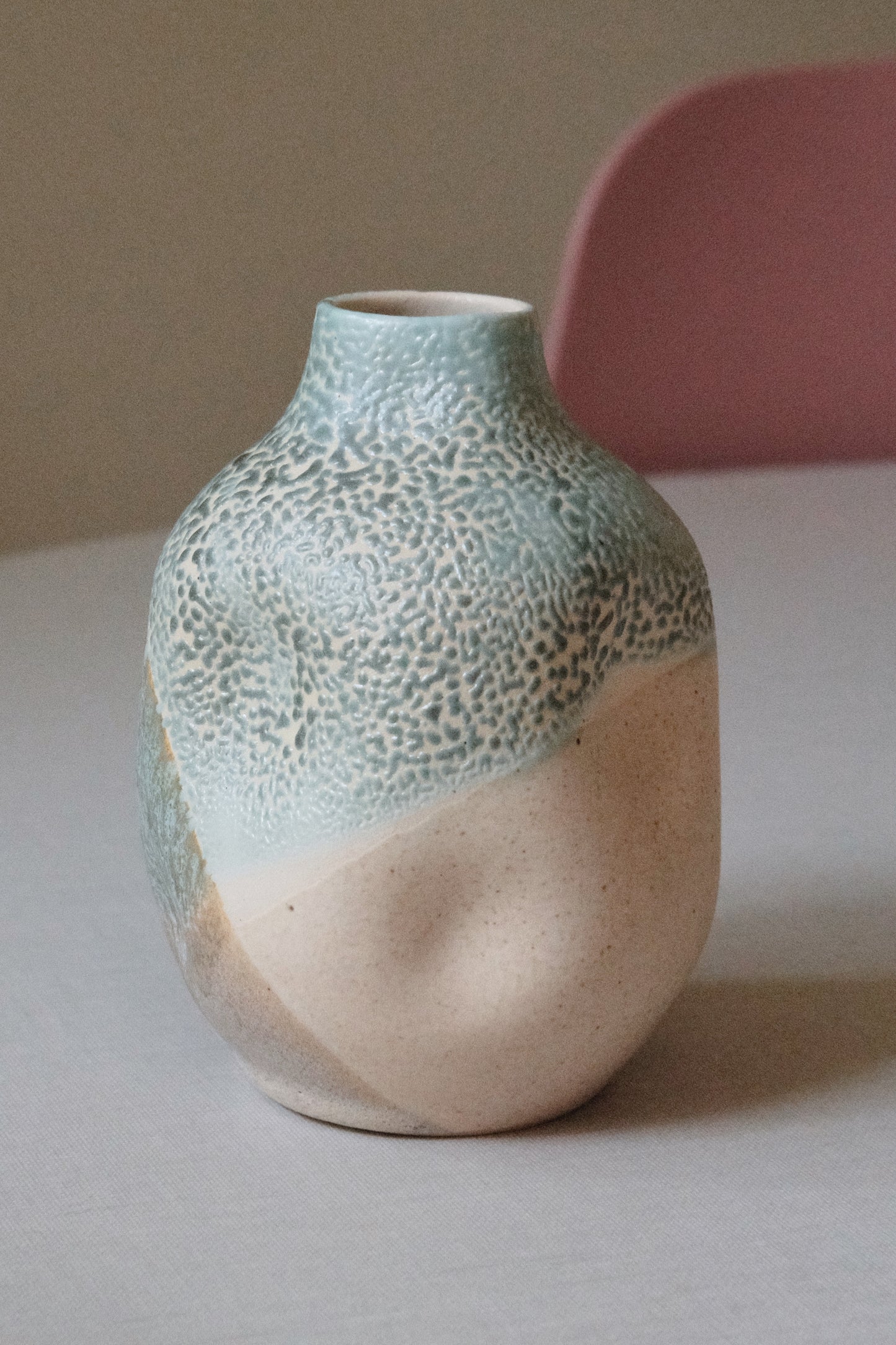 Coastal Dewy Bottleneck Vase