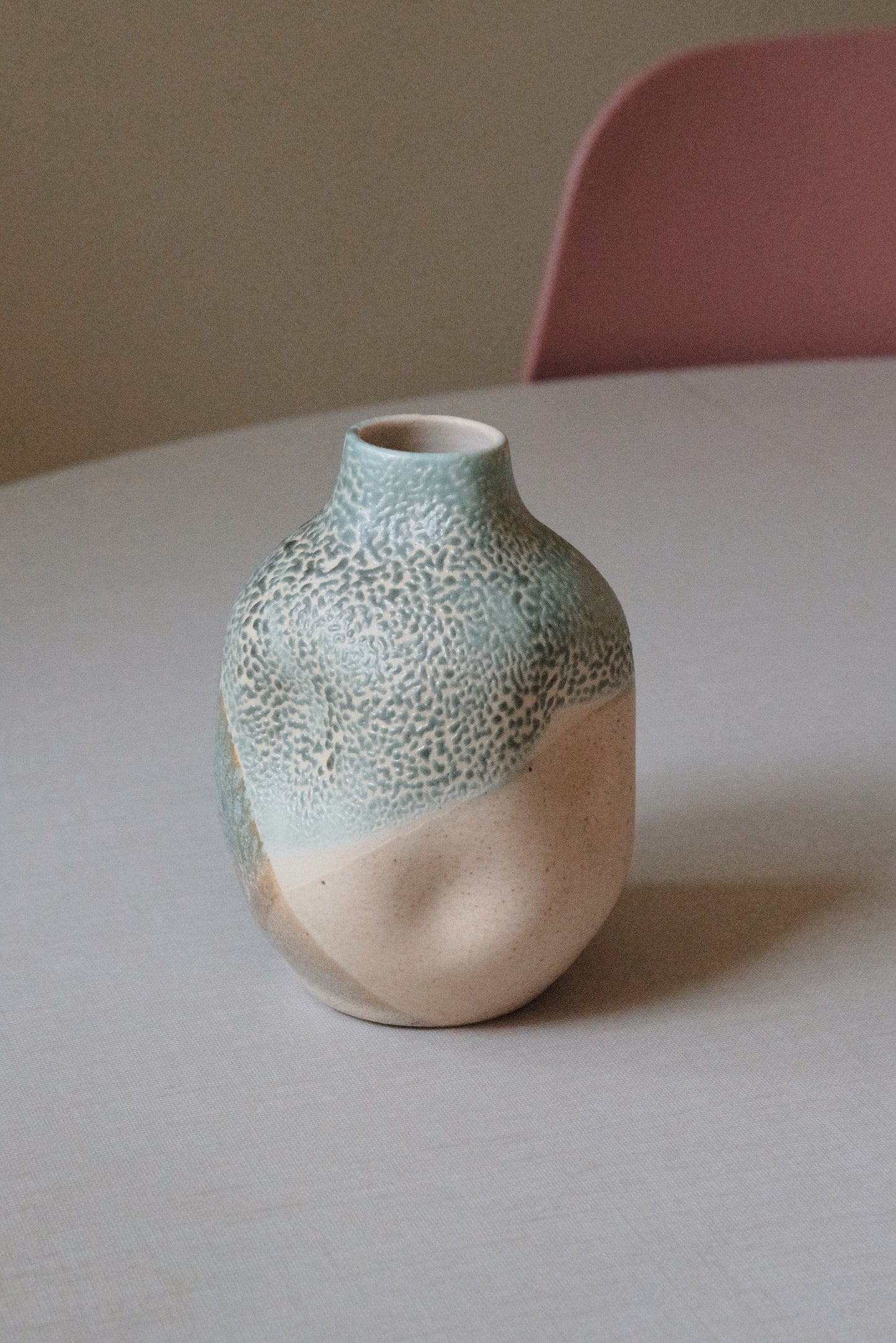Coastal Dewy Bottleneck Vase