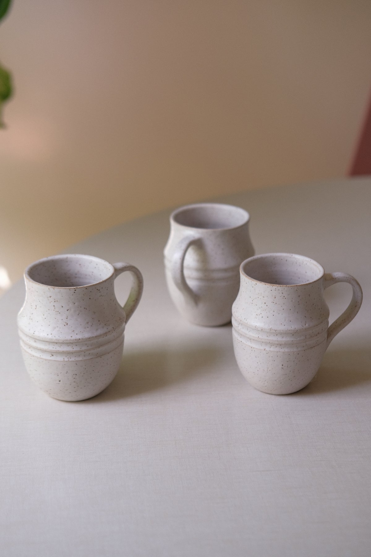 Matte White Speckle Mug