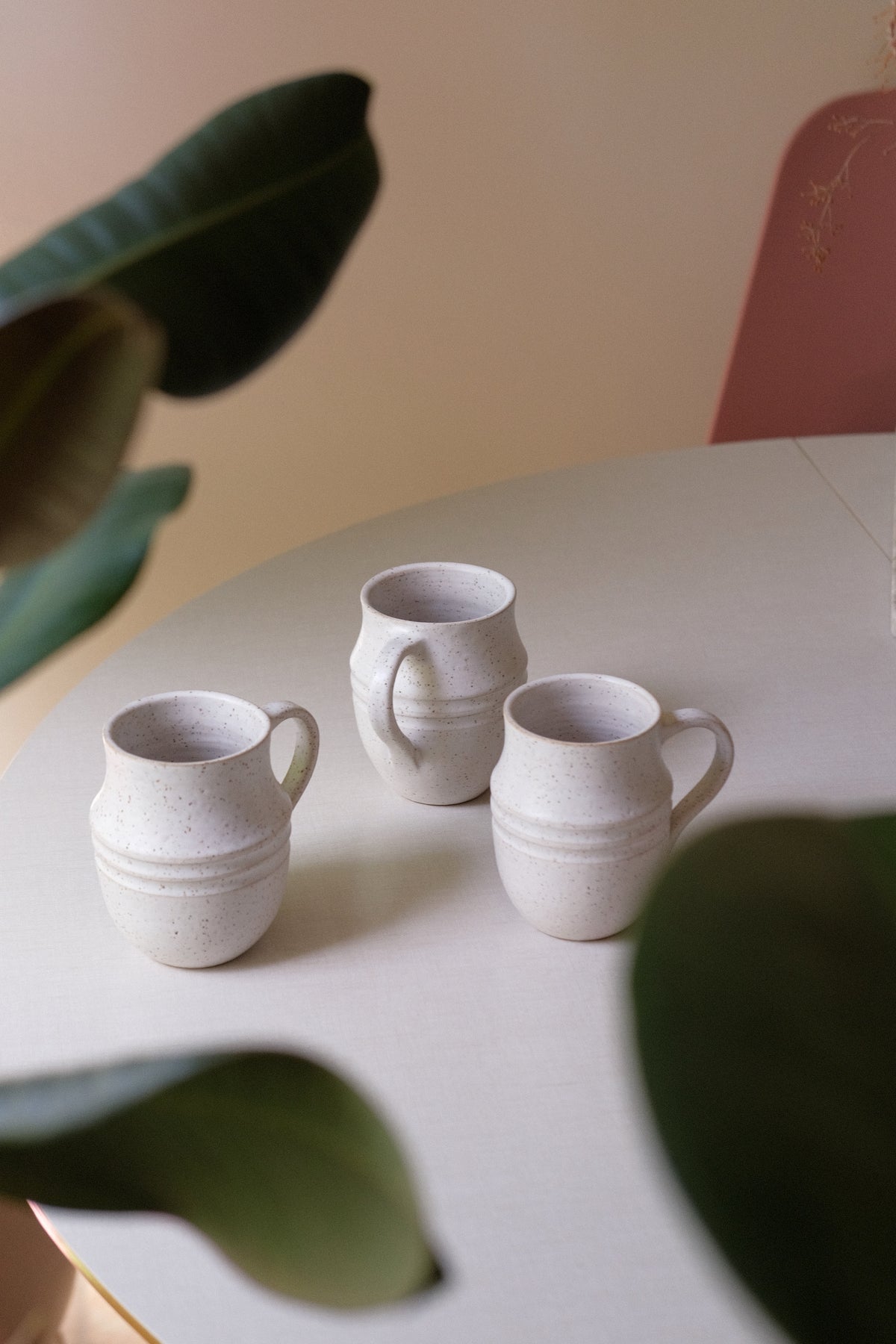 Matte White Speckle Mug