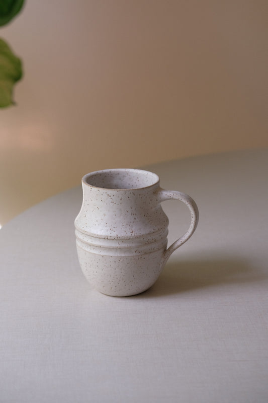 Matte White Speckle Mug