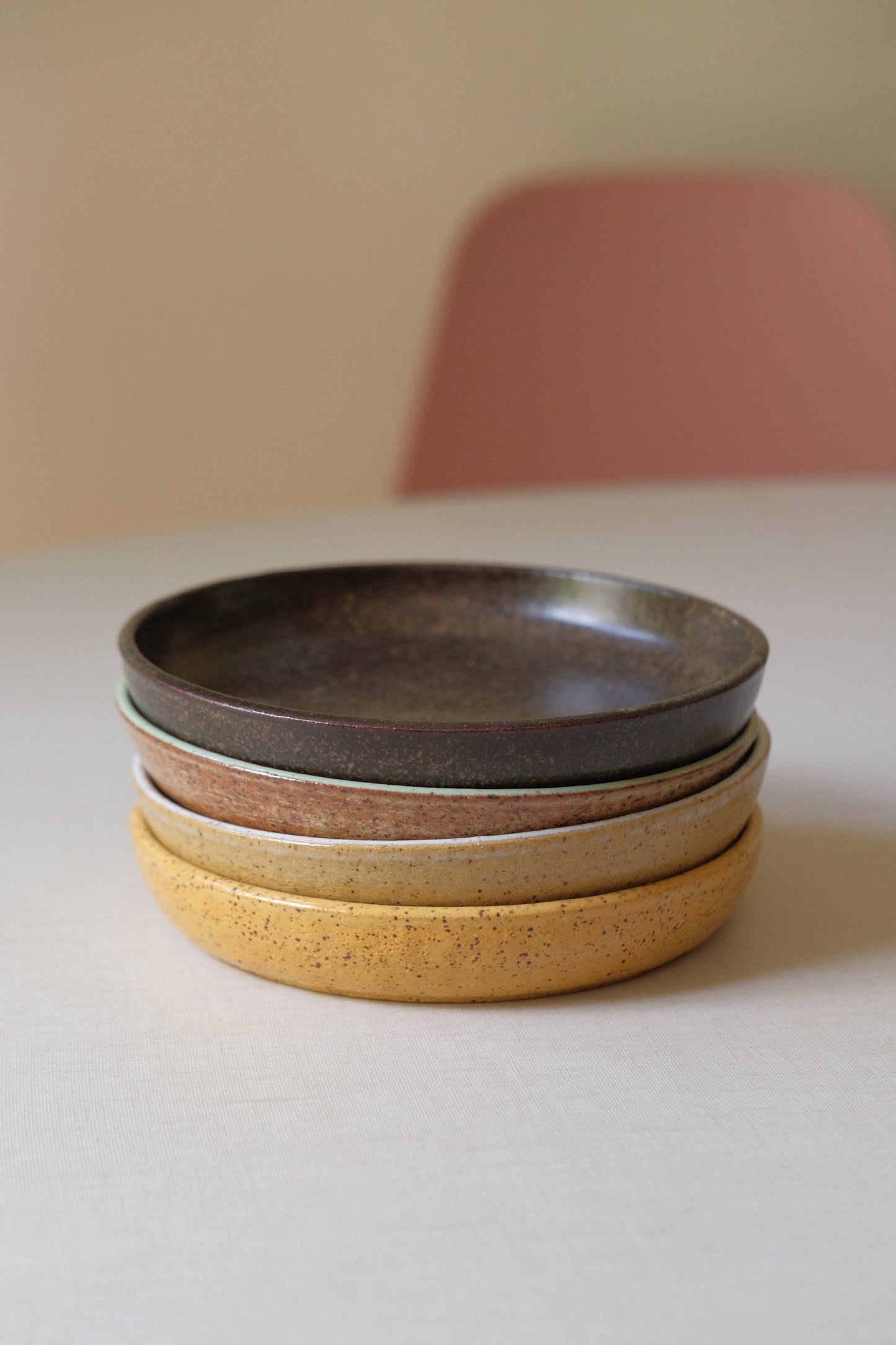 Small Brown Dessert Plate