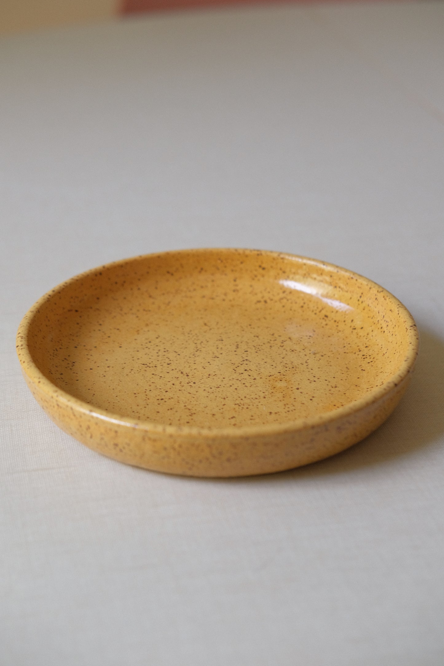 Small Yellow Dessert Plate