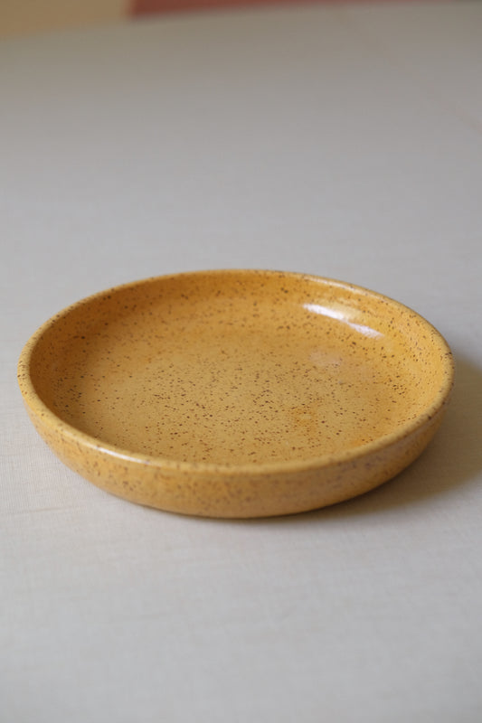Small Yellow Dessert Plate