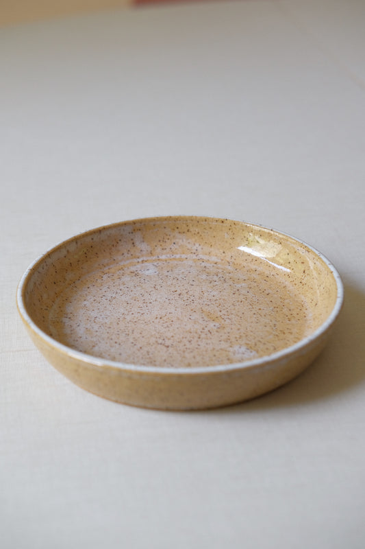 Small Cloudy Cream Dessert Plate